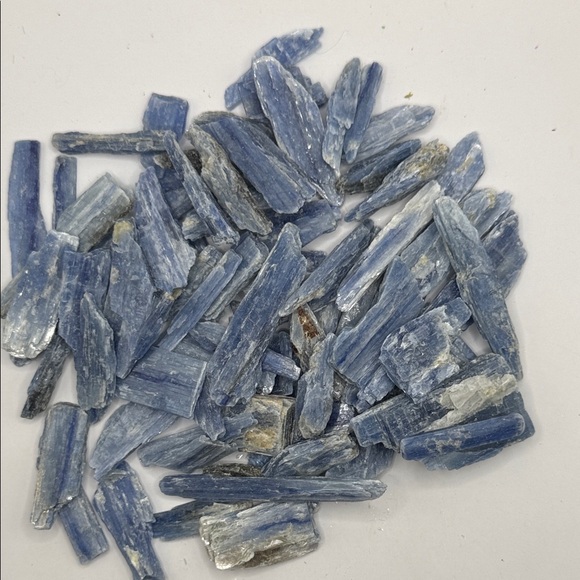 None Other - Blue Kyanite Chip Stones - Raw Natural Crystals